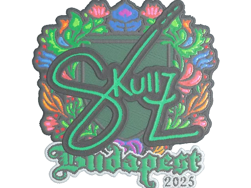 Sticker | skullz (Embroidered) | Budapest 2025