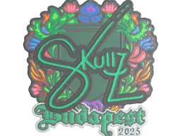 Sticker | skullz (Embroidered) | Budapest 2025