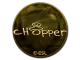 Sticker | chopper (Gold) | Katowice 2019 CS2 skin