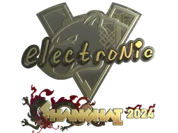 Sticker | electronic (Gold) | Shanghai 2024