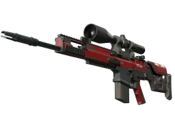 SCAR-20 | Crimson Web (Well-Worn)