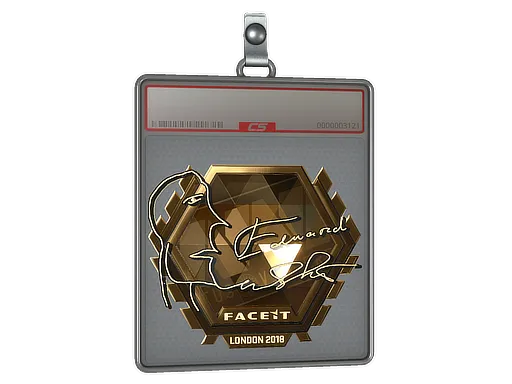 Sticker Slab | Edward (Gold) | London 2018