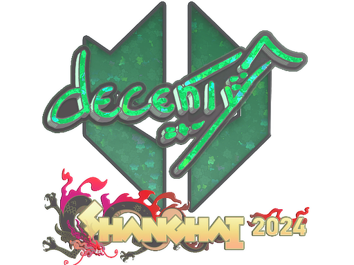 Sticker | decenty (Glitter) | Shanghai 2024