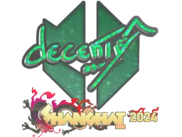 Sticker | decenty (Glitter) | Shanghai 2024