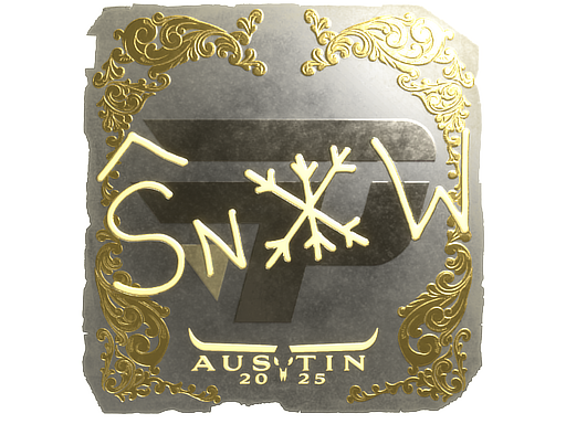 Sticker | snow (Gold) | Austin 2025