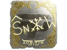 Sticker | snow (Gold) | Austin 2025
