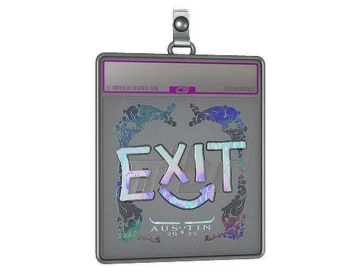 Sticker Slab | exit (Holo) | Austin 2025