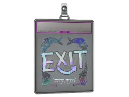 Sticker Slab | exit (Holo) | Austin 2025