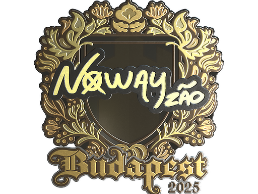Sticker | noway (Gold) | Budapest 2025