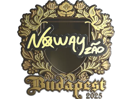 Sticker | noway (Gold) | Budapest 2025