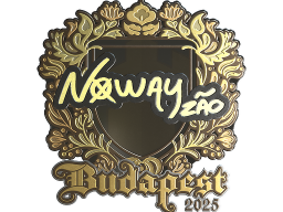 Sticker | noway (Gold) | Budapest 2025
