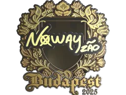 Sticker | noway (Gold) | Budapest 2025