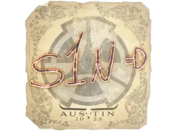 Sticker | s1n | Austin 2025