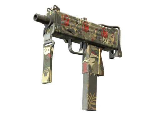MAC-10 | Monkeyflage (Battle-Scarred)