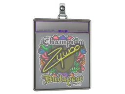 Sticker Slab | ZywOo (Embroidered, Champion) | Budapest 2025