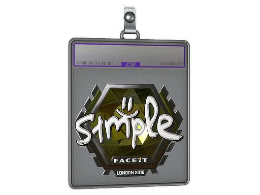 Sticker Slab | s1mple (Foil) | London 2018