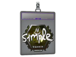 Sticker Slab | s1mple (Foil) | London 2018