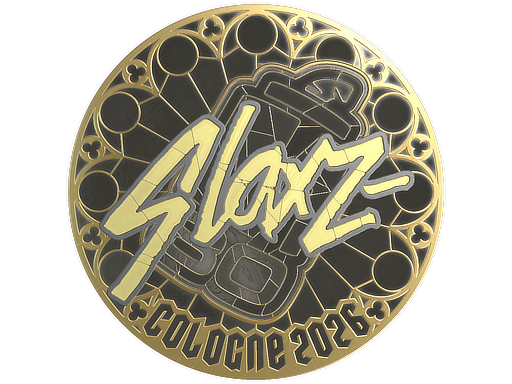 Sticker | slaxz- (Gold) | Cologne 2026