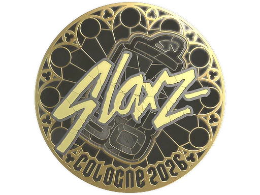 Sticker | slaxz- (Gold) | Cologne 2026