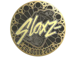 Sticker | slaxz- (Gold) | Cologne 2026