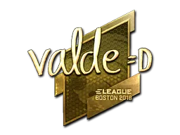 Sticker | v4lde (Gold) | Boston 2018