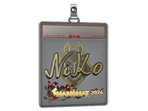 Sticker Slab | NiKo (Gold) | Shanghai 2024