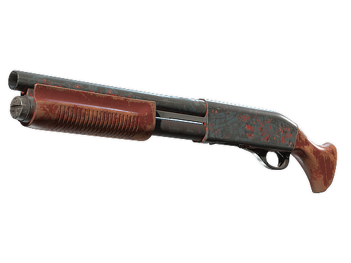 Sawed-Off | Crimson Batik (Battle-Scarred)
