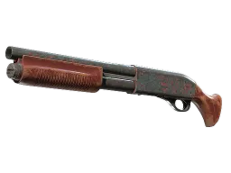 Sawed-Off | Crimson Batik (Battle-Scarred)