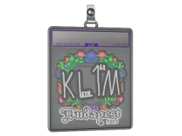 Sticker Slab | kl1m (Embroidered) | Budapest 2025