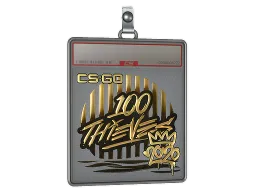 Sticker Slab | 100 Thieves (Gold) | 2020 RMR