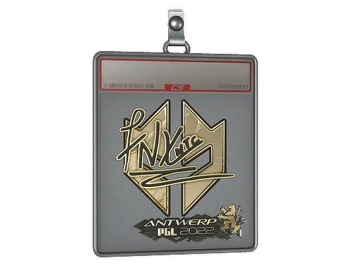 Sticker Slab | fnx (Gold) | Antwerp 2022