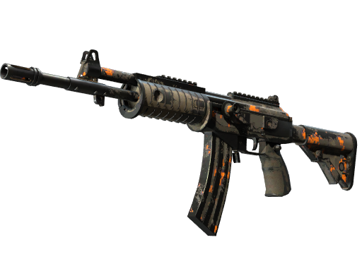 StatTrak™ Galil AR | Orange DDPAT (Battle-Scarred)