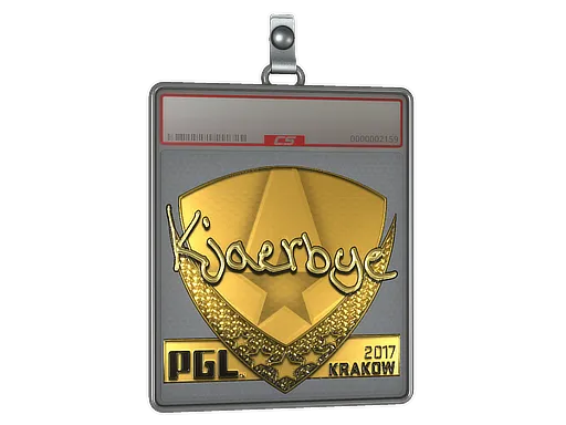 Sticker Slab | Kjaerbye (Gold) | Krakow 2017
