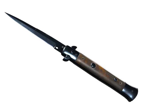 ★ Stiletto Knife | Blue Steel (Well-Worn)