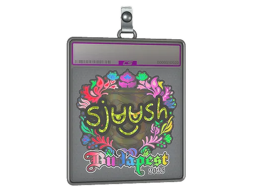 Sticker Slab | sjuush (Holo) | Budapest 2025