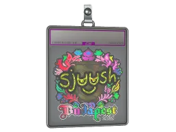 Sticker Slab | sjuush (Holo) | Budapest 2025