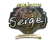 Sticker | sergej (Gold) | Berlin 2019