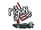 Sticker | rigoN (Glitter) | Antwerp 2022