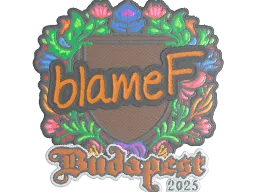 Sticker | blameF (Embroidered) | Budapest 2025
