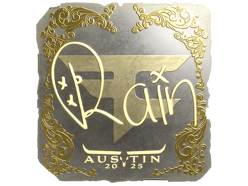 Sticker | rain (Gold) | Austin 2025