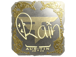 Sticker | rain (Gold) | Austin 2025
