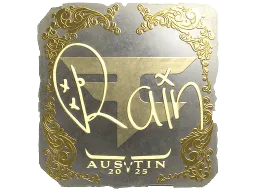 Sticker | rain (Gold) | Austin 2025