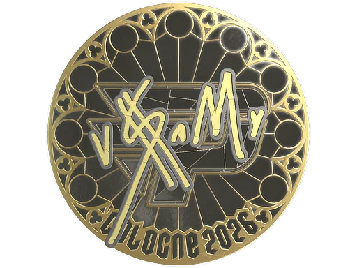 Sticker | v$m (Gold) | Cologne 2026