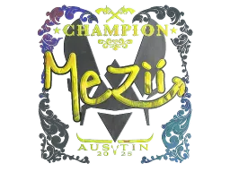 Sticker | mezii (Holo, Champion) | Austin 2025