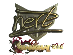 Sticker | NertZ (Gold) | Shanghai 2024