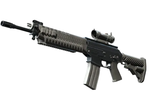 Souvenir SG 553 | Damascus Steel (Well-Worn)