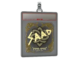 Sticker Slab | saadzin (Gold) | Austin 2025