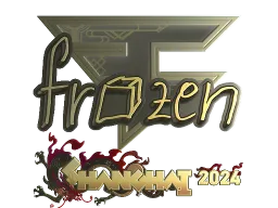 Sticker | frozen (Gold) | Shanghai 2024