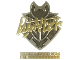 Sticker | huNter- (Gold) | Copenhagen 2024