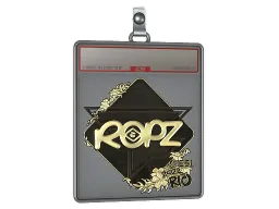 Sticker Slab | ropz (Gold) | Rio 2022